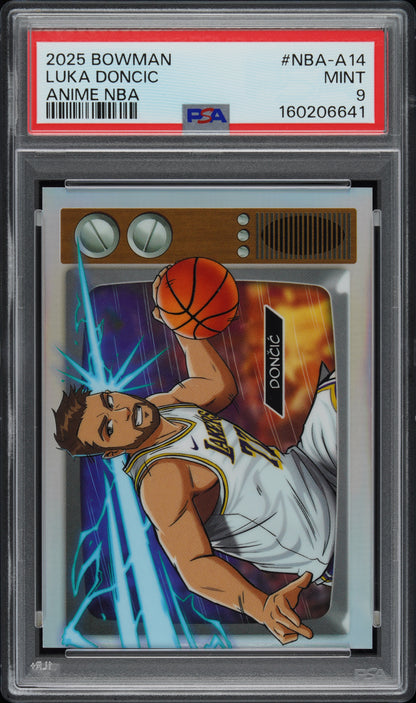 2025 Bowman Chrome Anime NBA #NBA-A14 Luka Doncic Anime Nba PSA 9