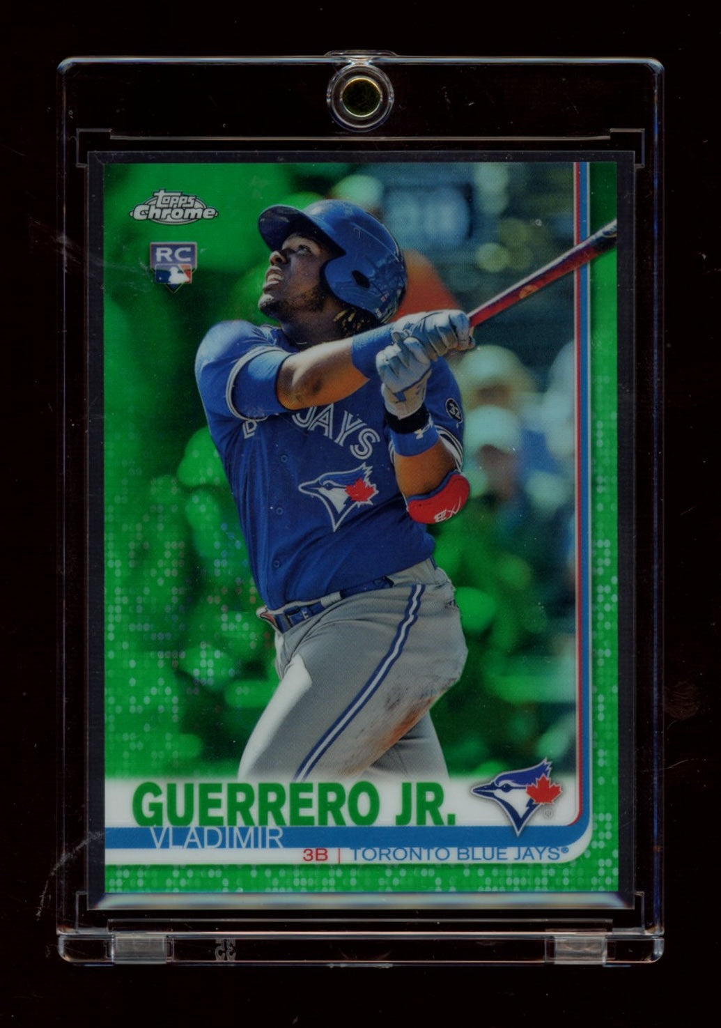 2019 Topps Chrome #201 Vladimir Guerrero Jr. Green Refractor #/99