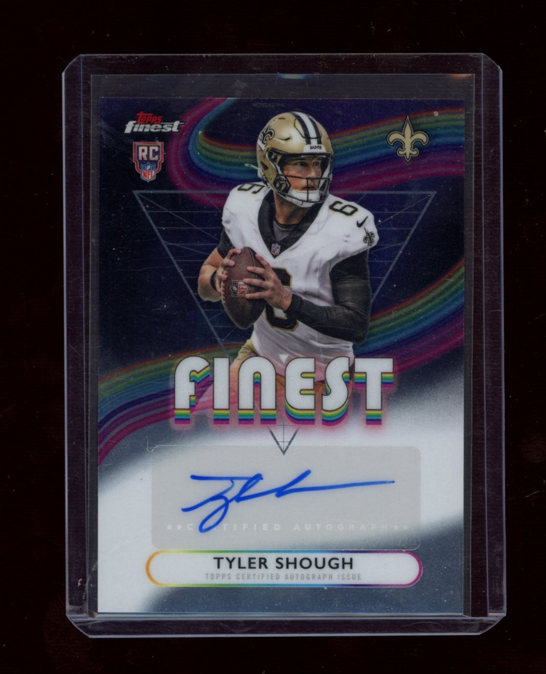 2025 Finest #RFA-TS Tyler Shough Rookie Finest Autographs