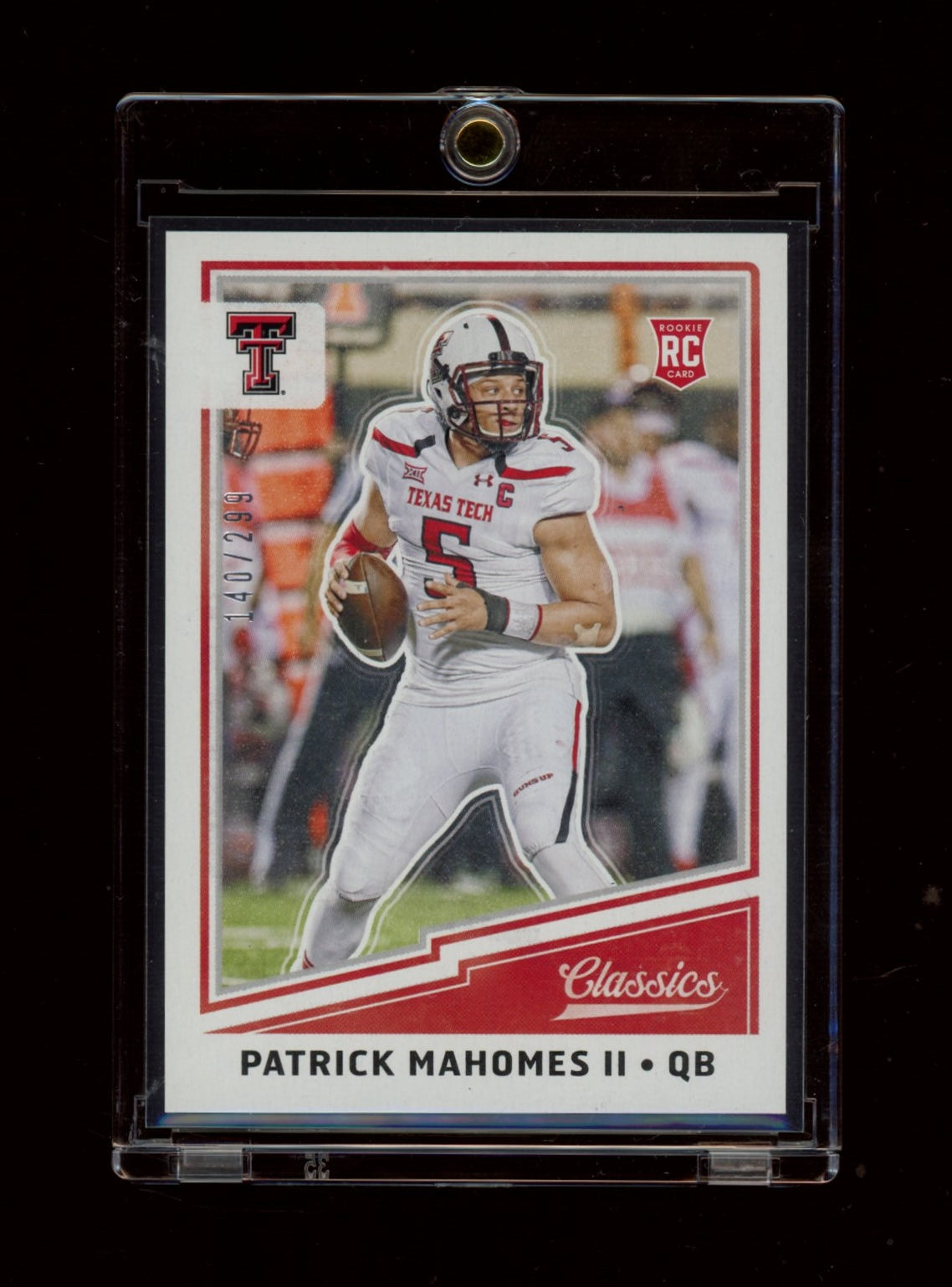 2017 Panini Classics #274 Patrick Mahomes II Red Back #/299