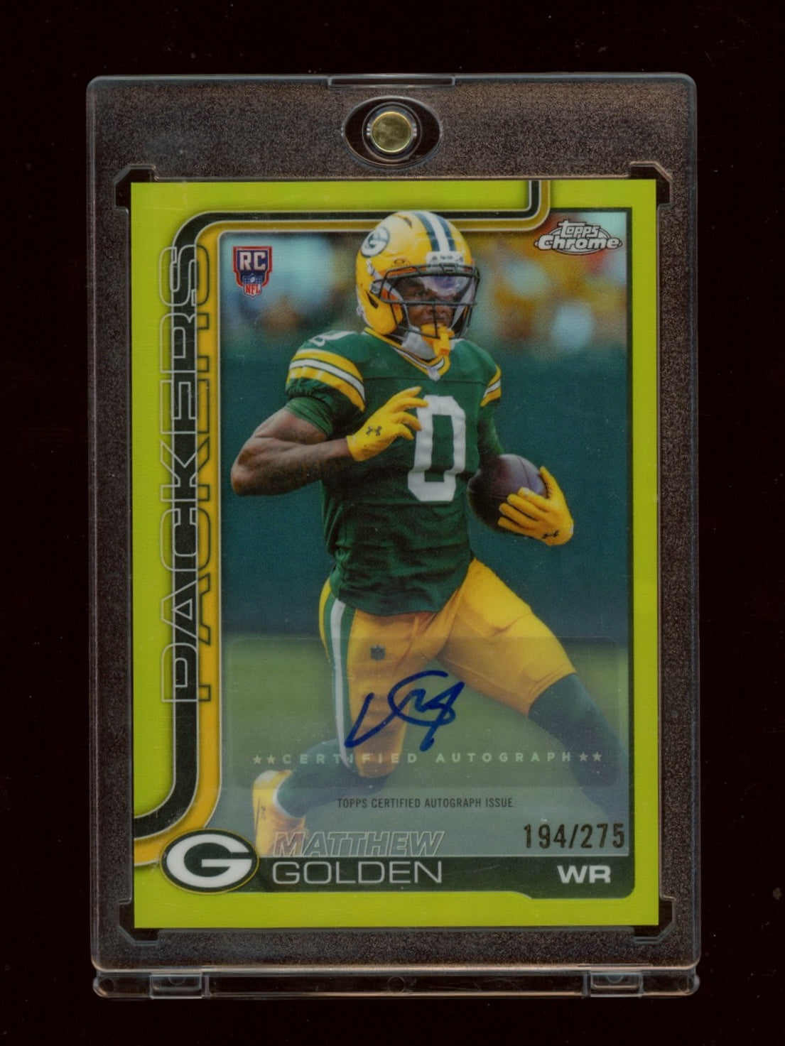 2025 Topps Chrome #333 Matthew Golden Refractor