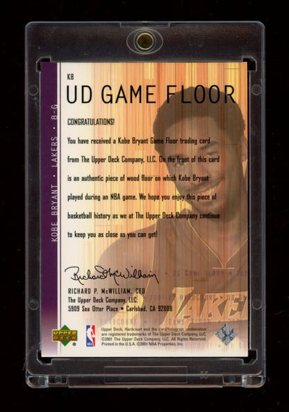 2001-02 Upper Deck Hardcourt #KB Kobe Bryant UD Game Floor