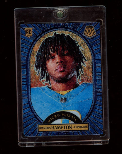 2025 Panini Mosaic #11 Omarion Hampton Micro Mosaic
