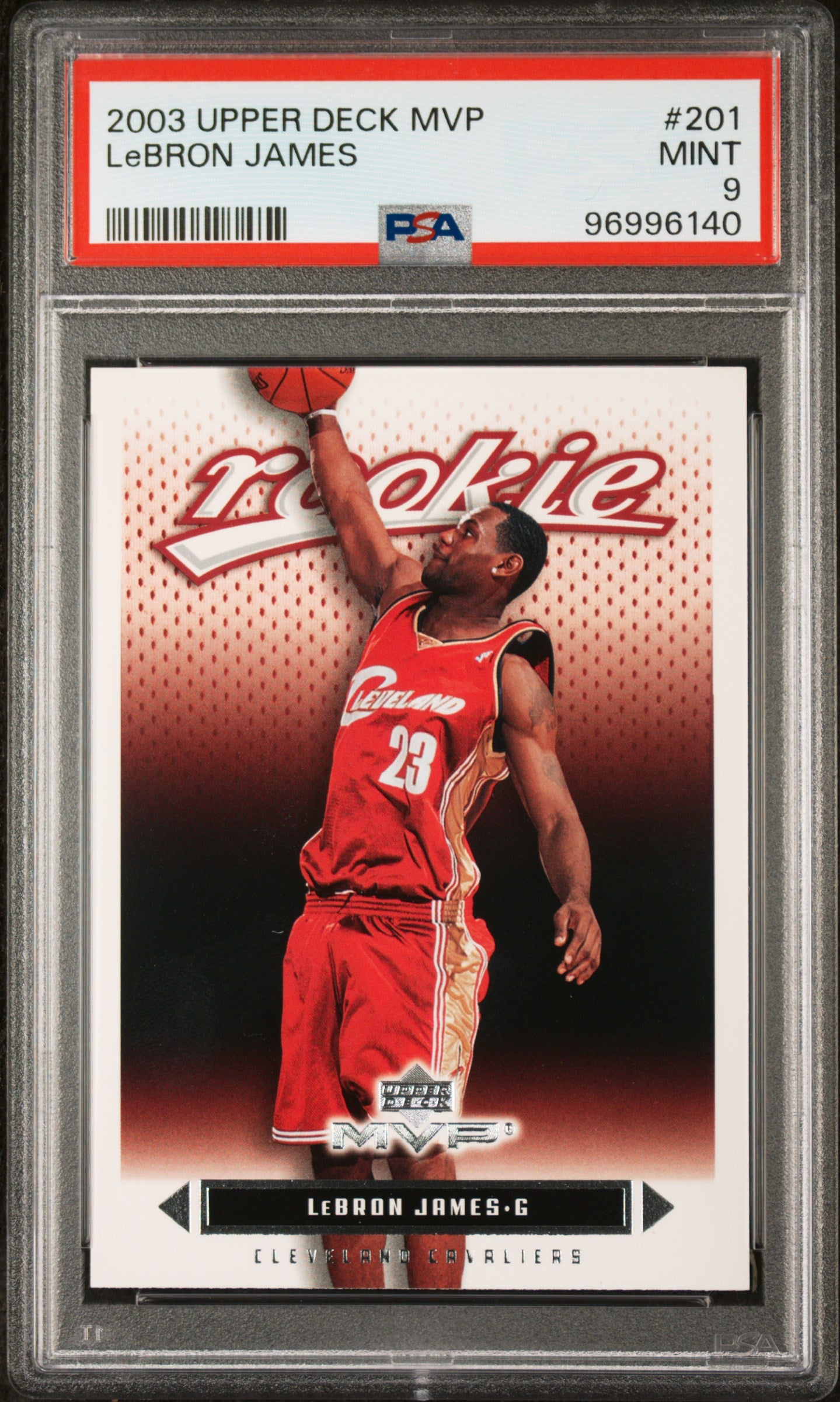 2003 Upper Deck Mvp #201 Lebron James PSA 9