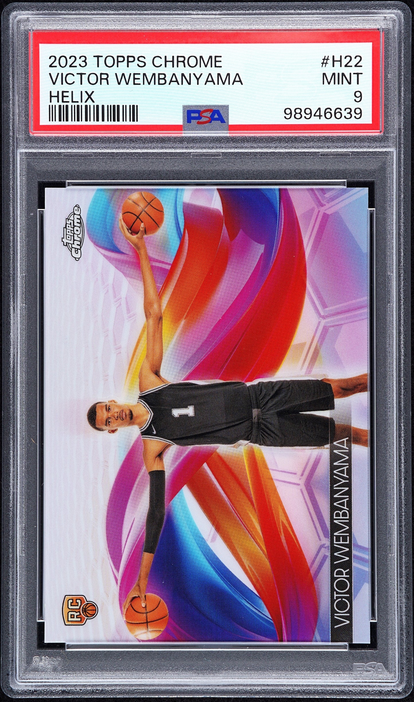 2023 Topps Chrome Helix #H22 Victor Wembanyama PSA 9