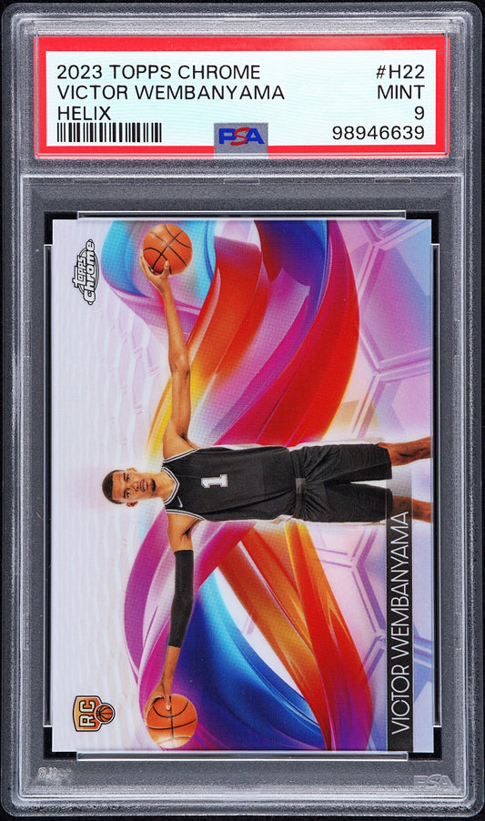 2023 Topps Chrome Helix #H22 Victor Wembanyama PSA 9