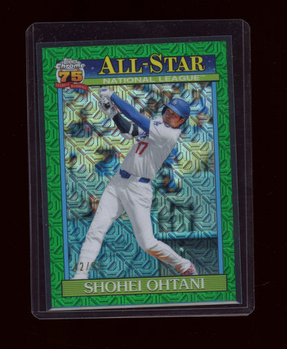 2026 Topps #91ASC-50 Shohei Ohtani Anniver chrome All-Stars green /99