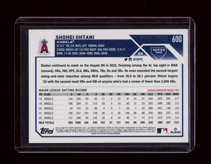 2023 Topps #600 Shohei Ohtani Gold #/2023