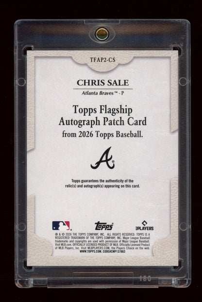 2026 Topps Chris Sale Flagship Autograph Patch /50