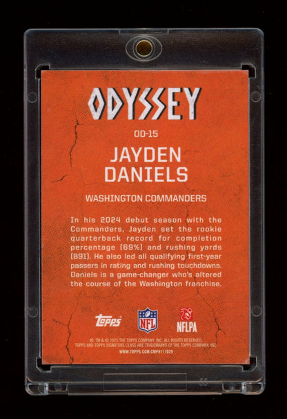 2025 Topps Signature Class #OD-15 Jayden Daniels Odyssey