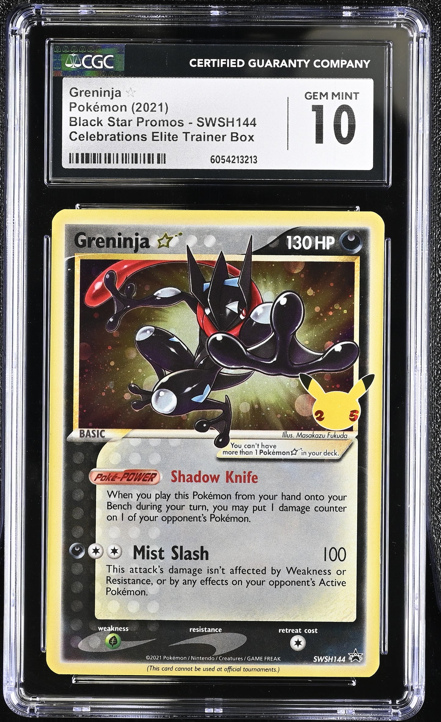 2021 Black Star Promos #SWSH144 Greninja â CGC 10