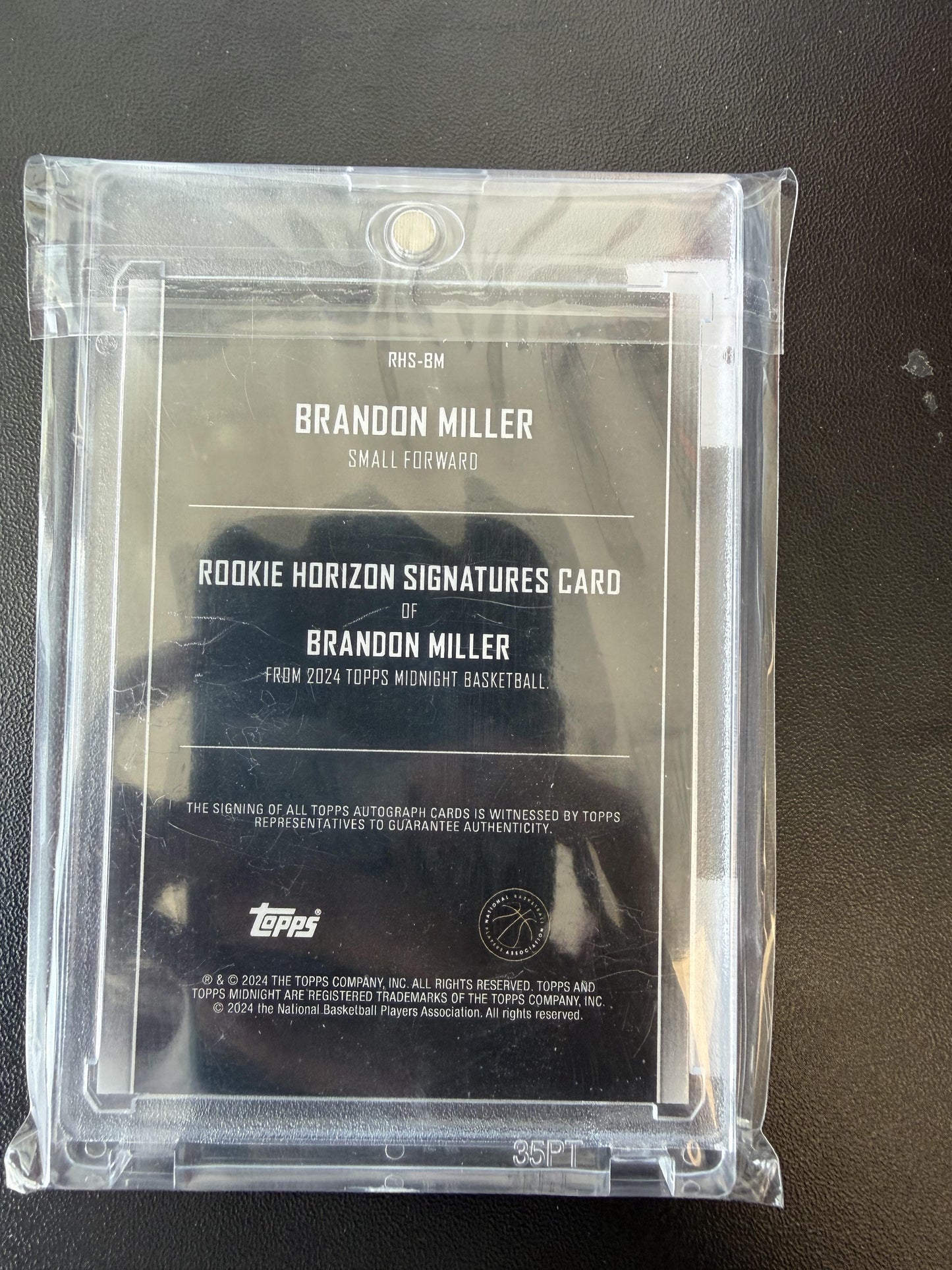 2023-24 Topps Midnight #RHS-BM Brandon Miller Rookie Horizon Signatures