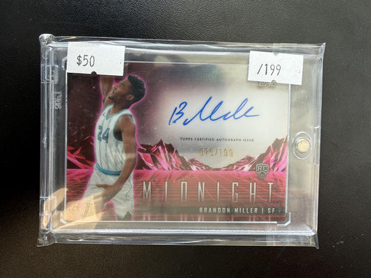 2023-24 Topps Midnight #RHS-BM Brandon Miller Rookie Horizon Signatures