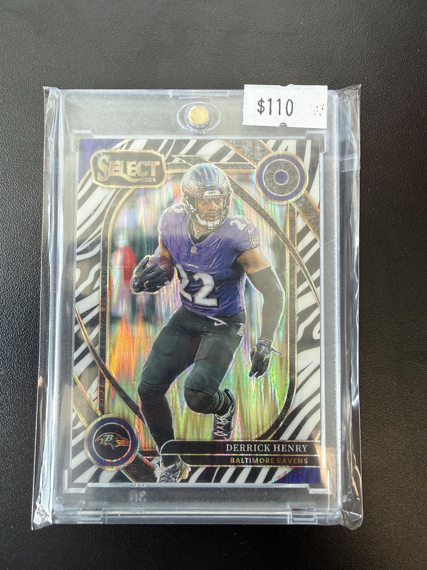 2024 Panini Select #249 Derrick Henry Zebra Prizm