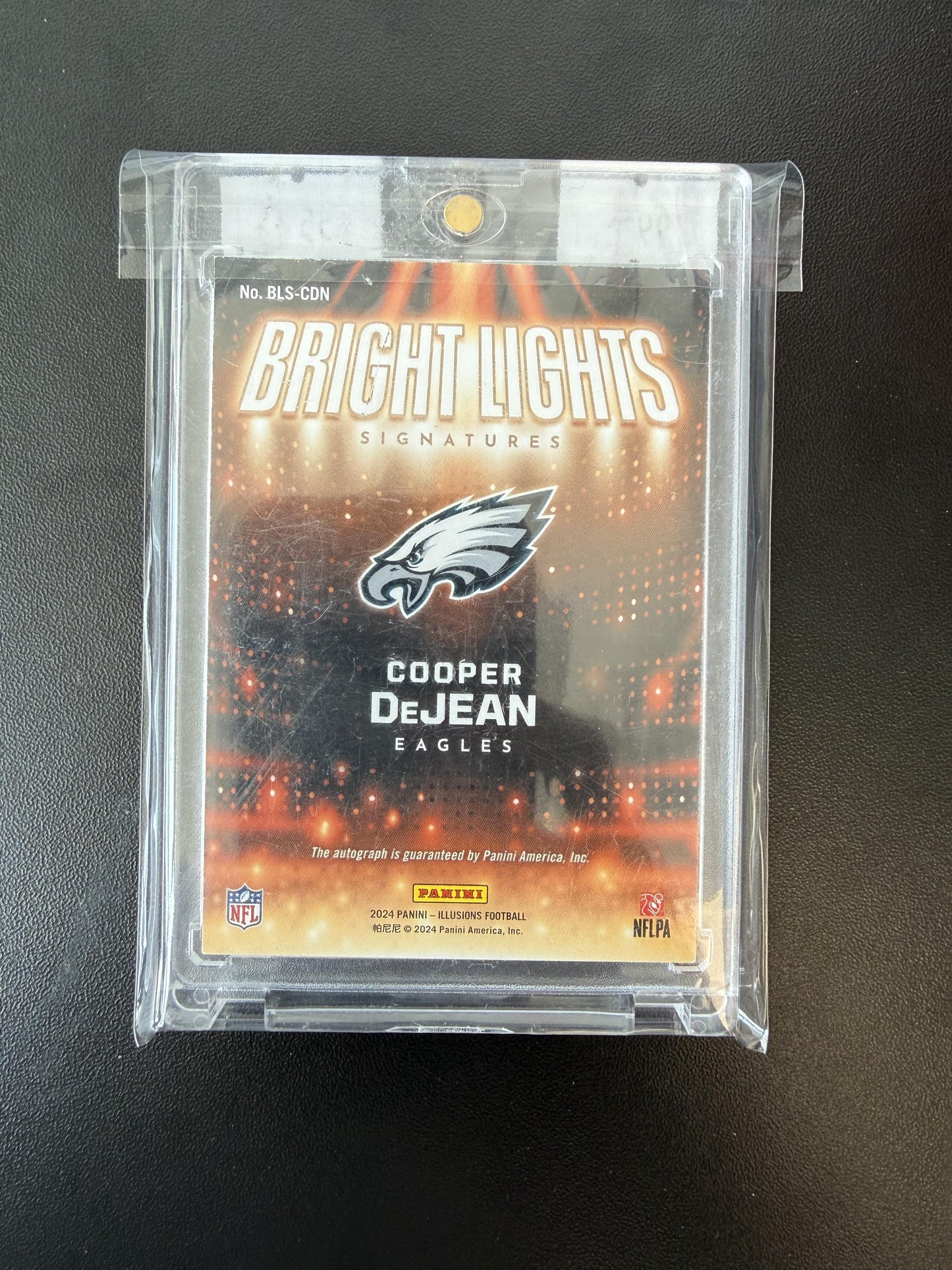 2024 Panini Illusions #BLS-CDN Cooper DeJean Bright Lights Signatures Red #/99