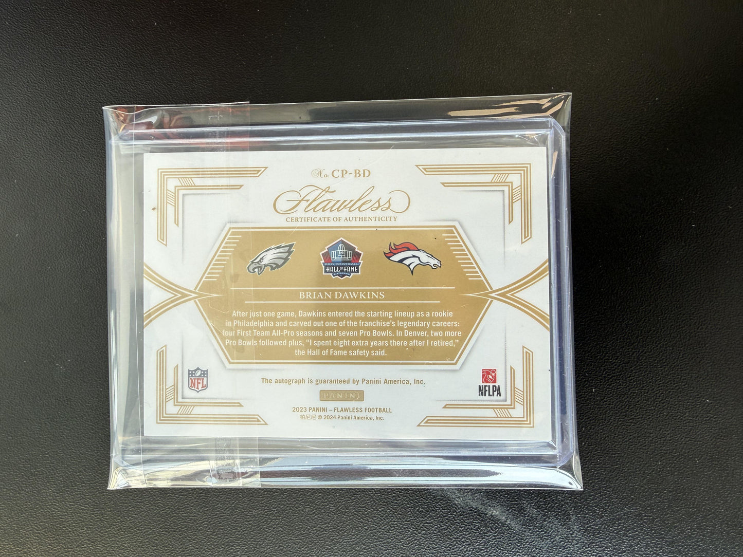 2018 Panini Flawless #CP-BD Brian Dawkins Career Progressions Ruby #/4