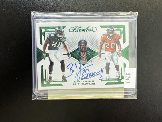 2018 Panini Flawless #CP-BD Brian Dawkins Career Progressions Ruby #/4