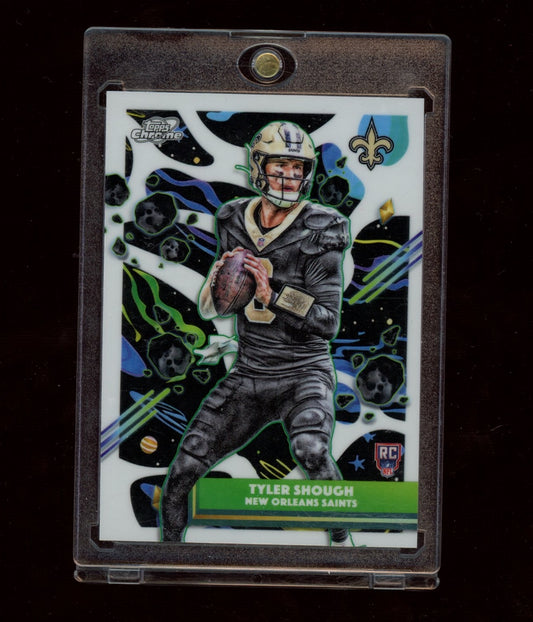 2025 Topps Chrome Cosmic #171 Tyler Shough White Hole Refractor