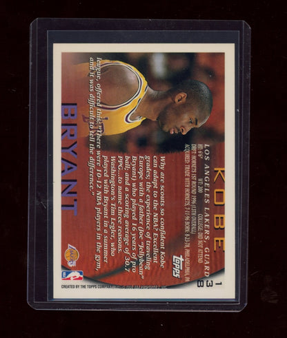 1996-97 Topps #138 Kobe Bryant