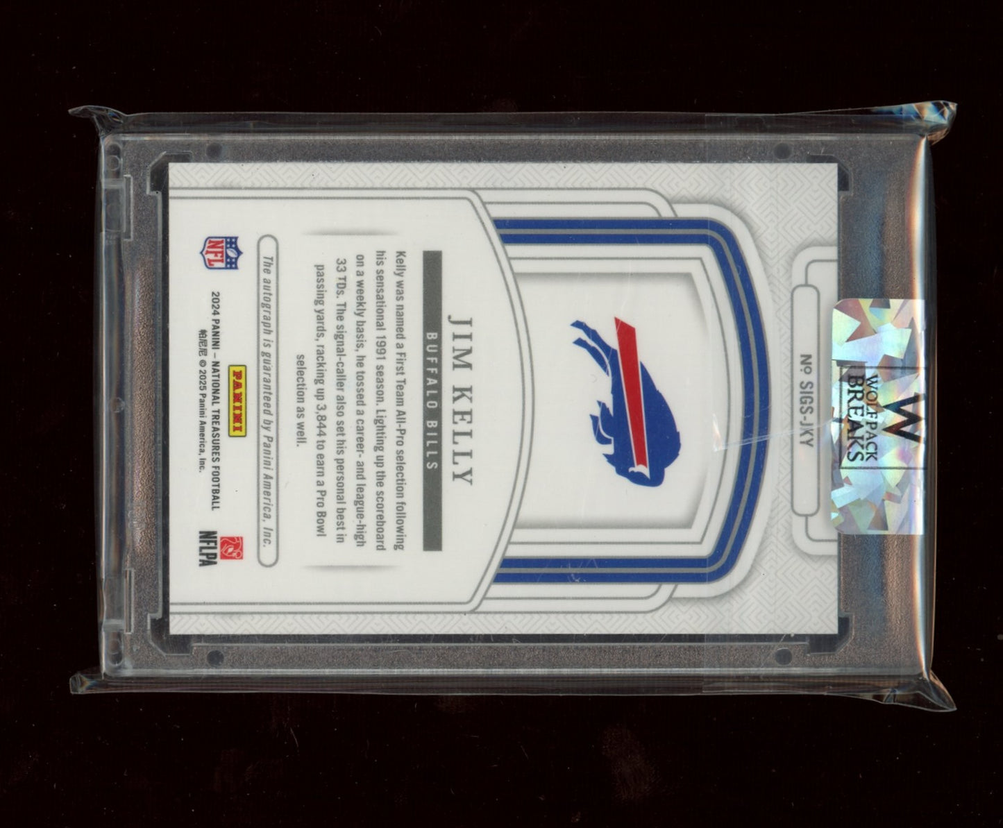 2024 Panini National Treasures Jim Kelly  Auto /5