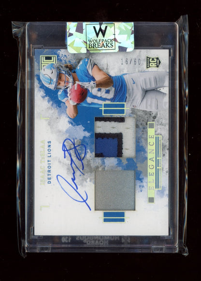 2025 Panini Impeccable #ELE-ITA Isaac TeSlaa Elegance RPA #/60