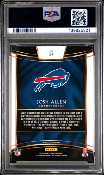 2018 Panini Select #24 Josh Allen PSA 9