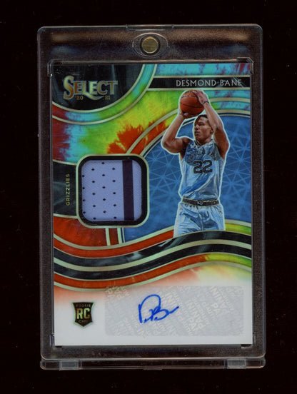 2020-21 Panini Select #RJA-BAN Desmond Bane RPA Tie-Dye #/25