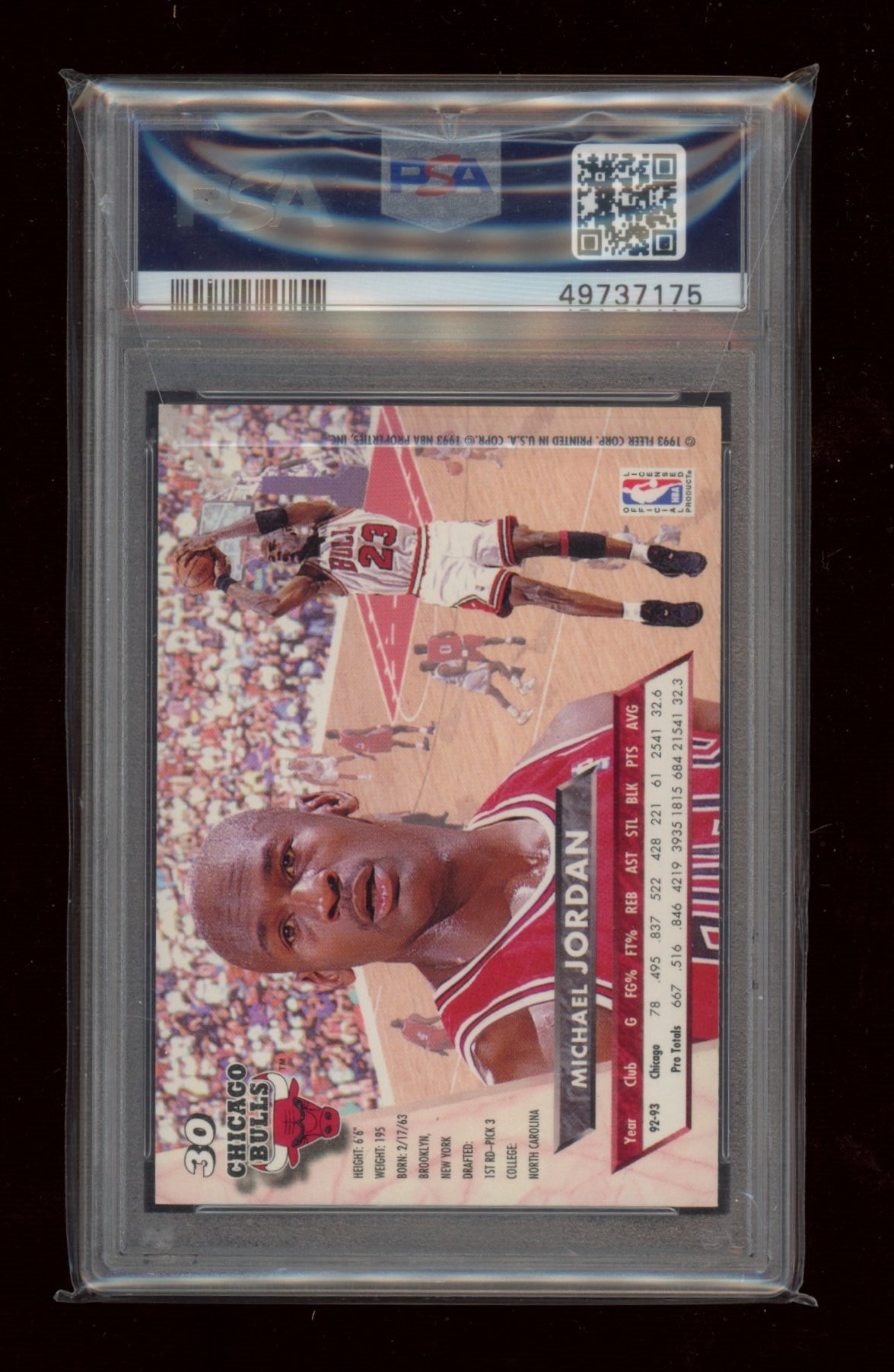 1993 Ultra #30 Michael Jordan PSA 9