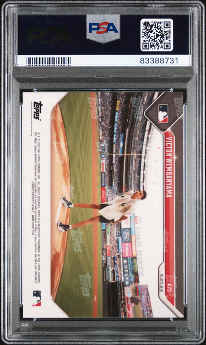 2023 Topps Now #472 Victor Wembanyama PSA 10