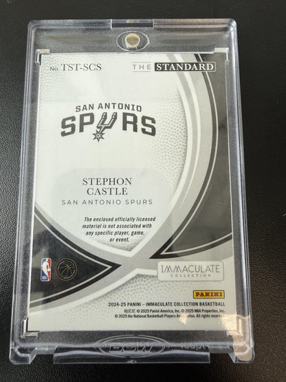 2024-25 Panini Immaculate Collection #TST-SCS Stephon Castle The Standard #/99