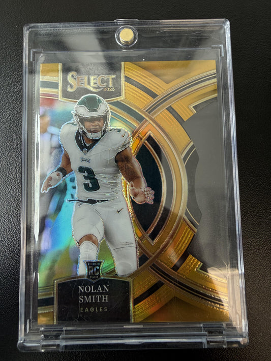 2023 Panini Select #108 Nolan Smith Gold Prizms #/10