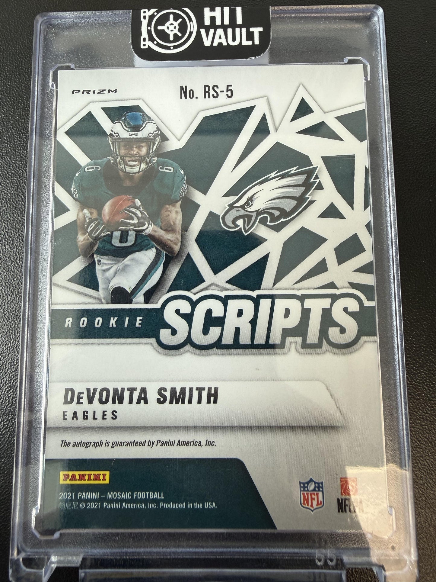 2021 Panini Mosaic #RA-5 DeVonta Smith Rookie Autographs Mosaic