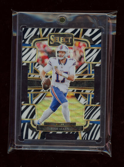 2023 Panini Select #13 Josh Allen Zebra Prizms