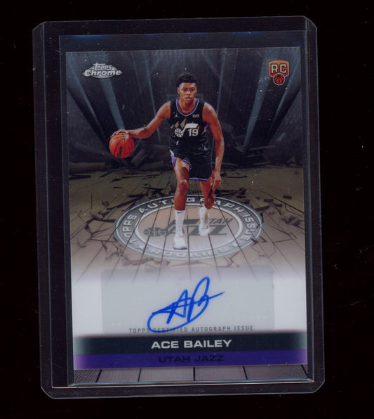 2025-26 Topps Chrome #TAUR2-AB Ace Bailey Autograph Issue Rookies