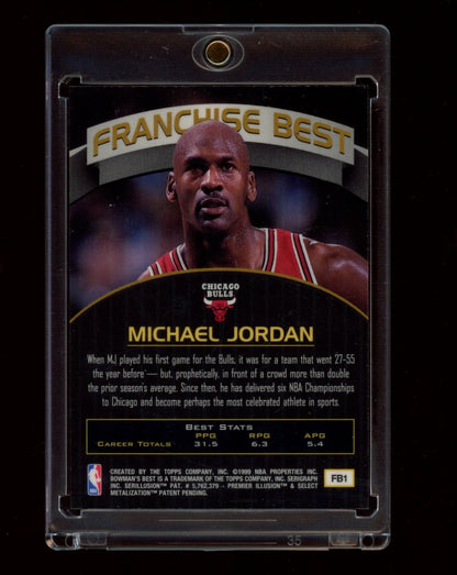 1998-99 Bowman's Best #FB1 Michael Jordan Franchise Best
