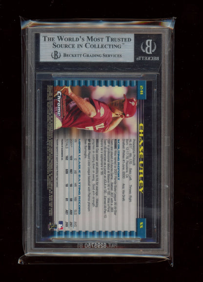 2002 Bowman Chrome #241 Chase Utley BGS 9.0