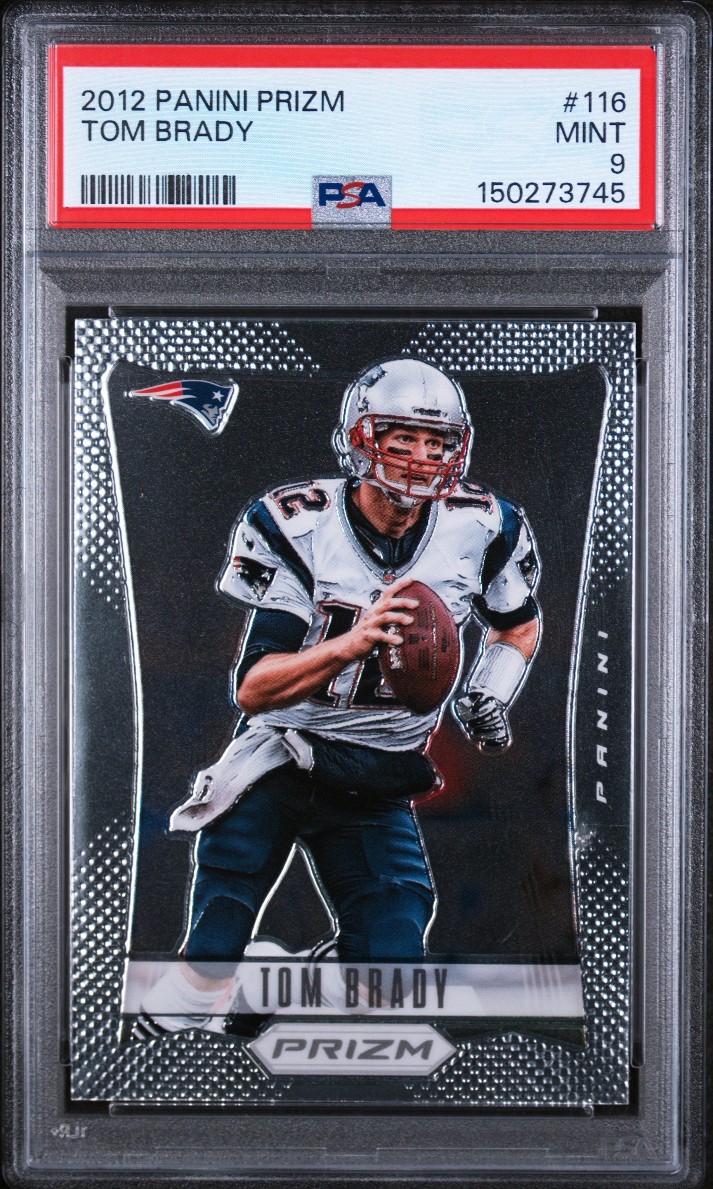 2012 Panini Prizm #116 Tom Brady PSA 9