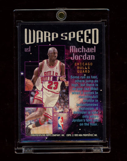 1995-96 Stadium Club #WS1 Michael Jordan Warp Speed