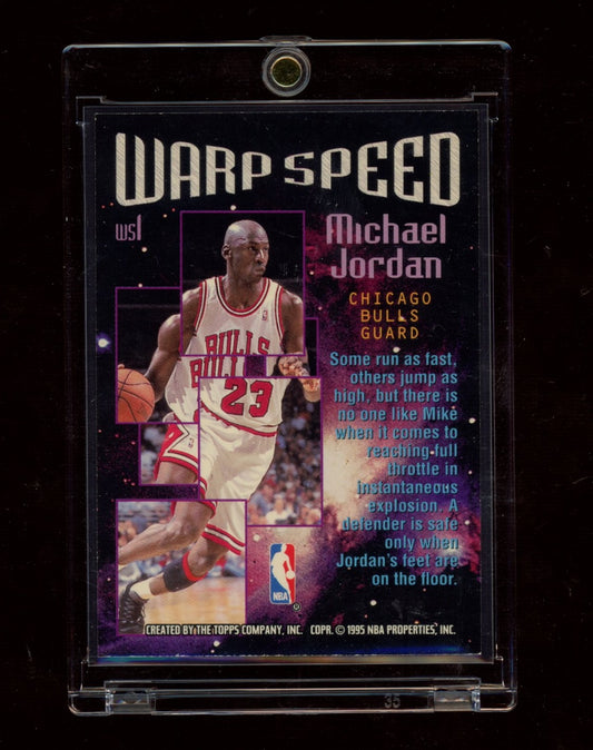 1995-96 Stadium Club #WS1 Michael Jordan Warp Speed