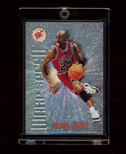 1995-96 Stadium Club #WS1 Michael Jordan Warp Speed