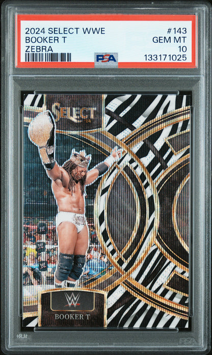2024 Panini Select Wwe #143 Booker T Zebra PSA 10