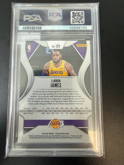 2019-20 Panini Prizm #129 LeBron James Prizms Silver