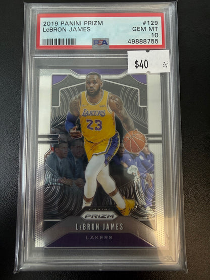2019-20 Panini Prizm #129 LeBron James Prizms Silver