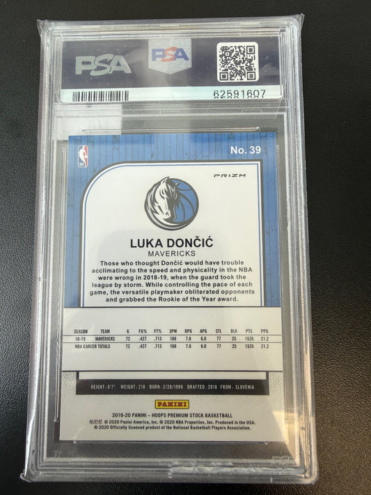 2019-20 Hoops Premium Stock #39 Luka Doncic Prizms Flash