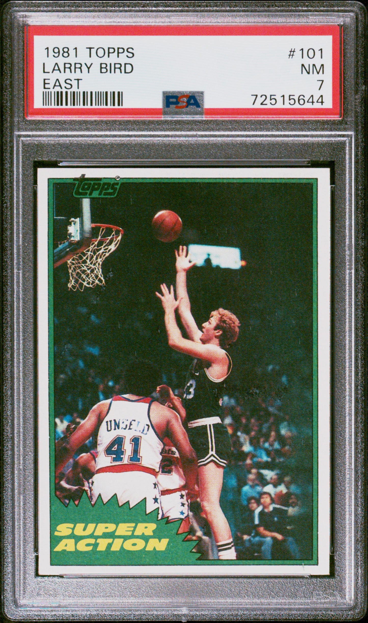 1981 Topps #101 Larry Bird East PSA 7