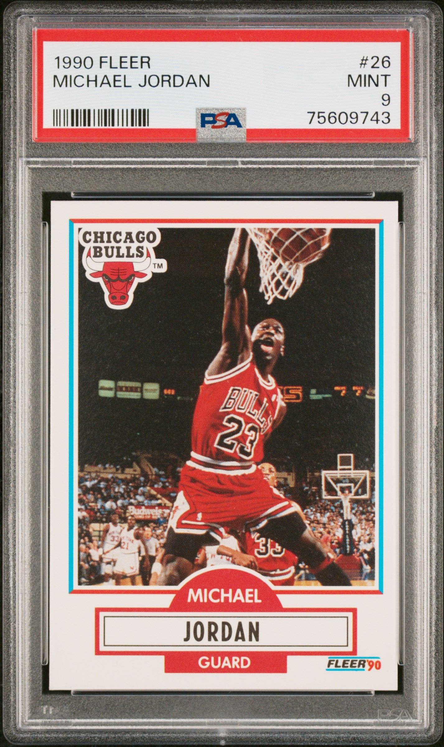 1990 Fleer #26 Michael Jordan PSA 9