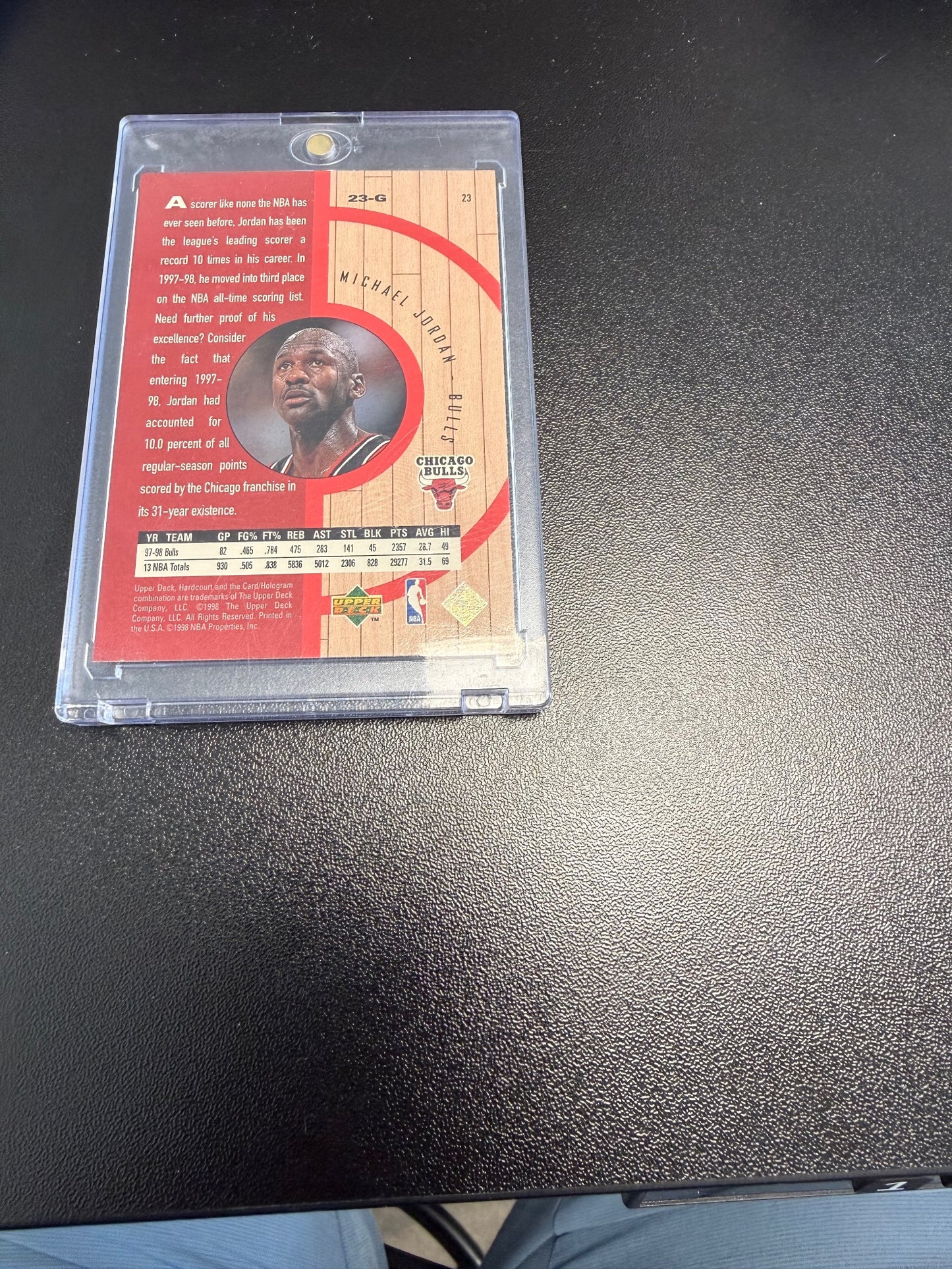 1998 Upper Deck Hardcourt #23 Michael Jordan