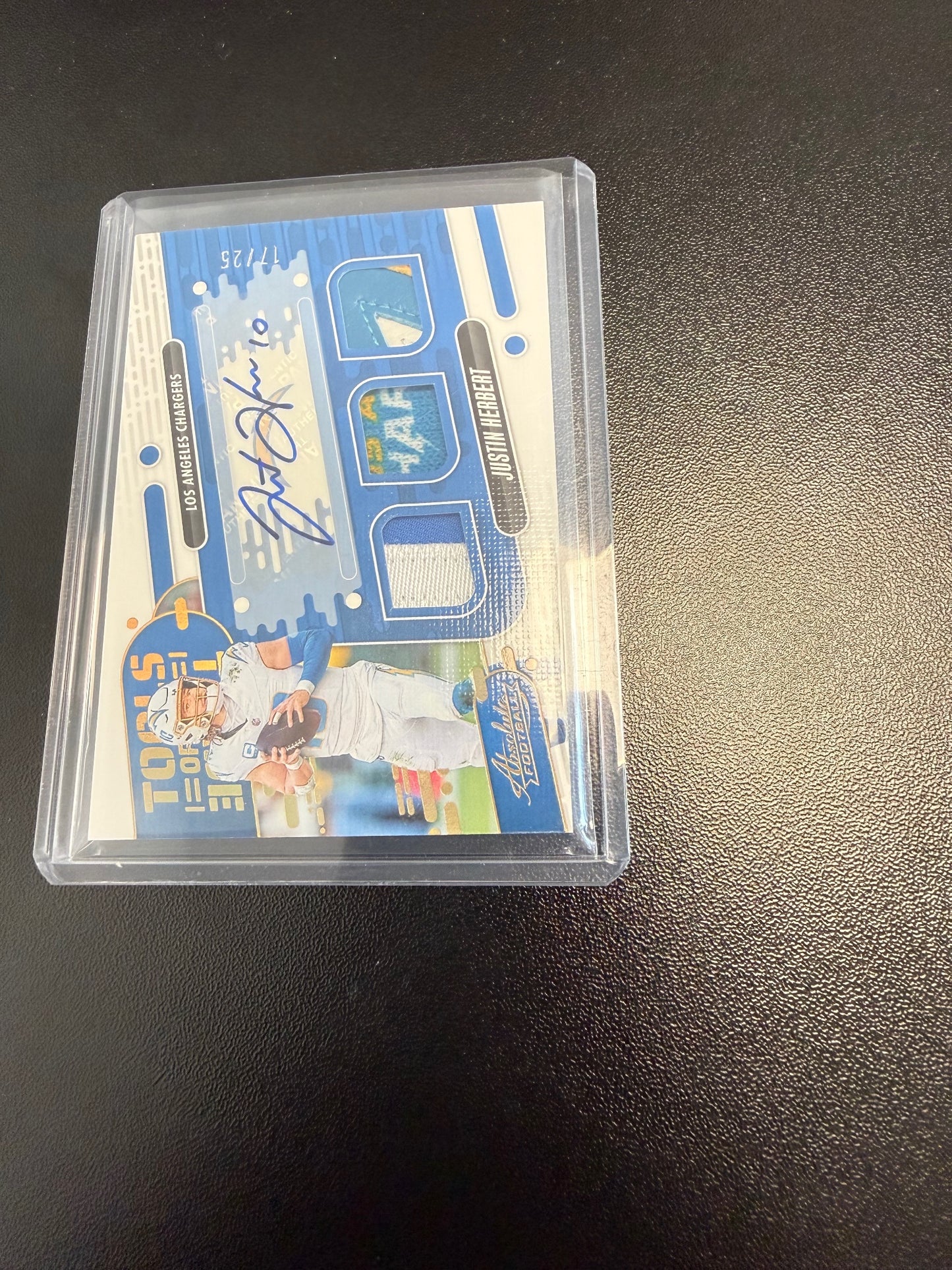 2024 Panini Absolute #TOTT-JHT Justin Herbert Tools of the Trade Auto Prime #/25