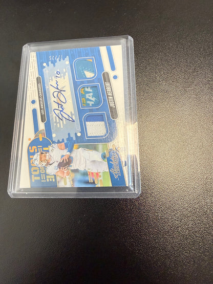 2024 Panini Absolute #TOTT-JHT Justin Herbert Tools of the Trade Auto Prime #/25