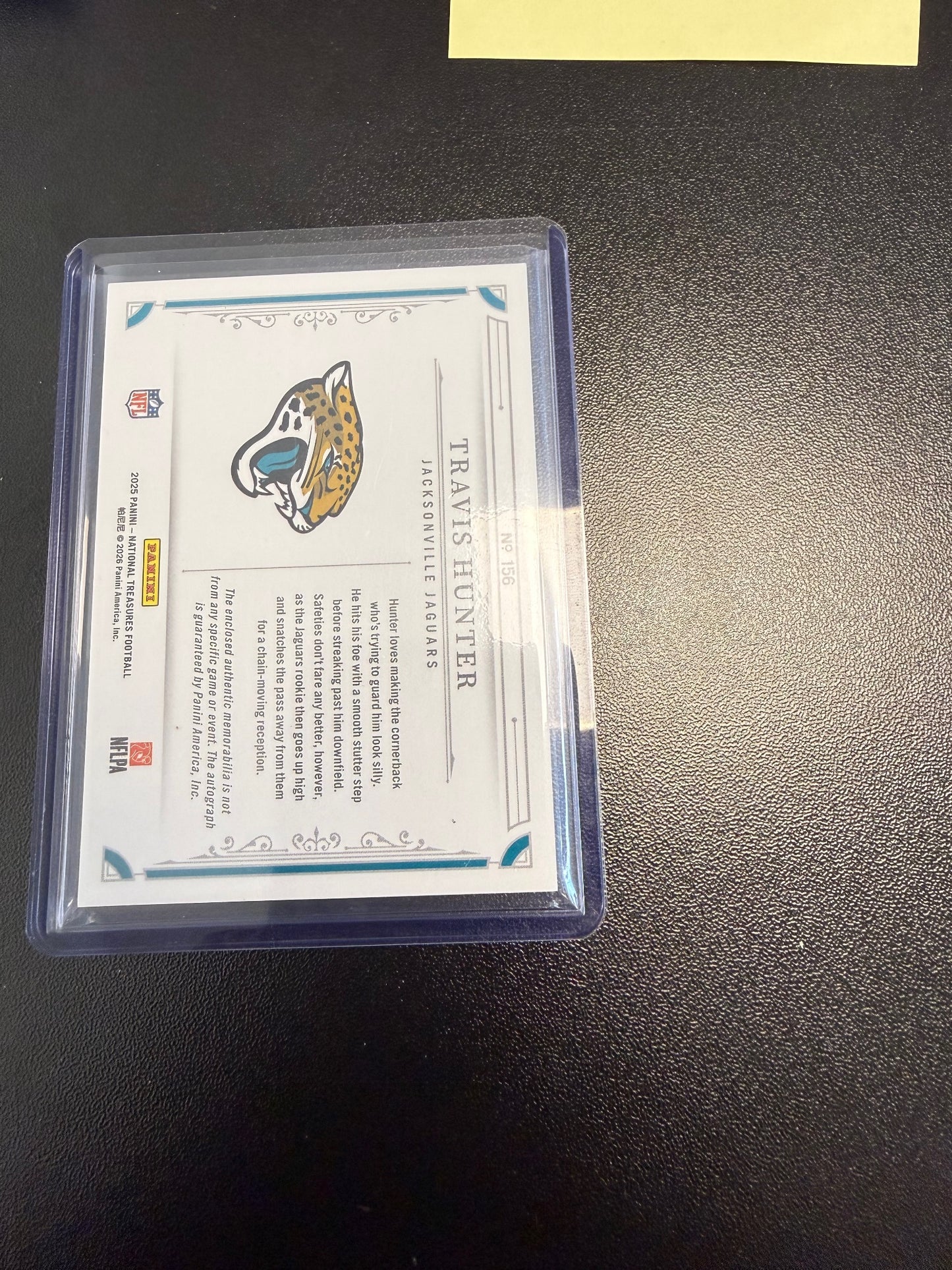 2025 Panini National Treasures #156 Travis Hunter Purple #/49